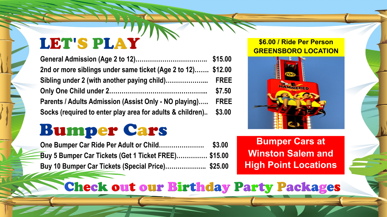 bounce places for birthday parties